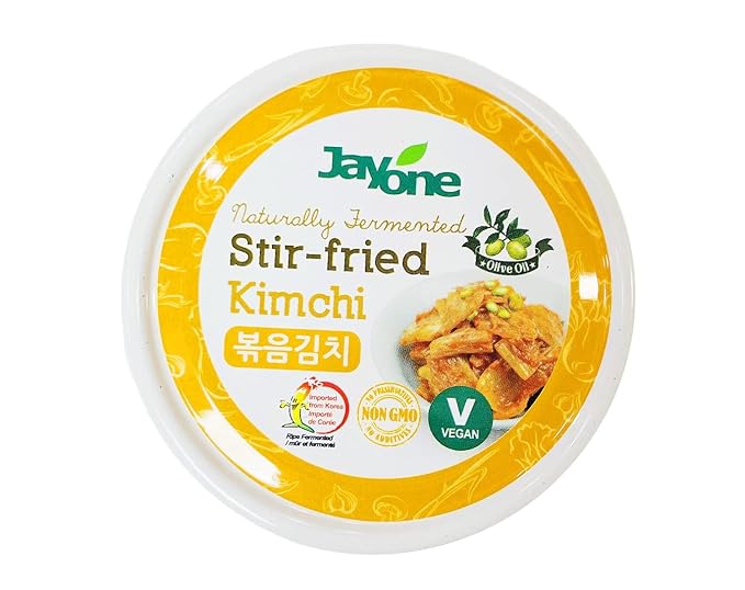 Korean Canned Napa Kimchi - Naturally Fermented, Shelf-Stable, Ready-to-Eat, Non-GMO Ingredients & No Artificial Preservatives, Perfect for Meals, Camping & Emergency Food (5.64oz) - Stir-Fried