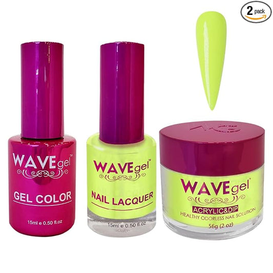WAVEGEL Soak-Off Gel, Nail Lacquer & Acrylic/Dip Powder Matching Set - Princess Collection - #51 Tiana