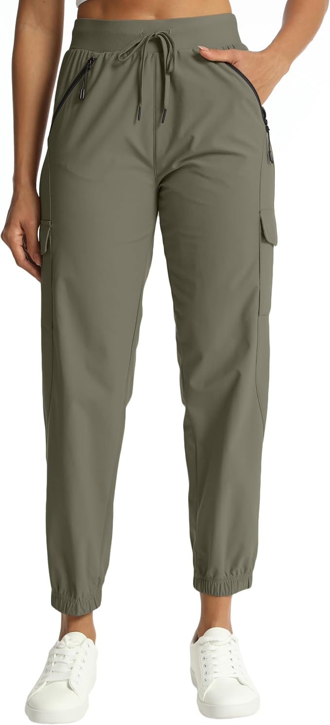 Women's Joggers Cargo Pants Lightweight Quick Dry Hiking Running Pants for Athletic Casual & Outdoor