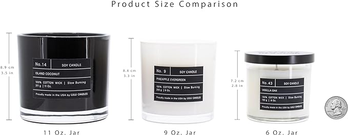 Lulu Candles | Warm Tobacco Pipe | Luxury Scented Soy Jar Candle | Hand Poured in The USA | Highly Scented & Long Lasting (6 Oz.)