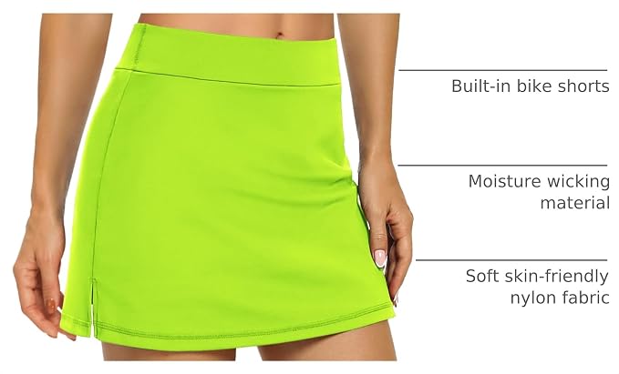 LouKeith Tennis Skirts for Women Golf Athletic Activewear Skorts Mini Summer Workout Running Shorts with Pockets