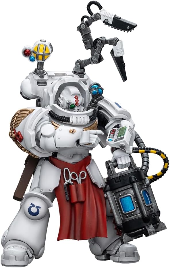 JOYTOY 1/18 Action Figure Warhammer 40,000 Ultramarines Apothecary Biologis Collection Model Birthday Gift