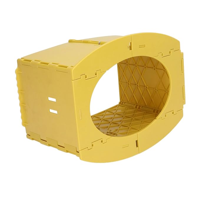 Yinhing Toddler Potty Foldable PP Portable Toilet for Camping Travel Road Trips Distance Driving Lightweight Compact Easy to Safe Design for Kids (Yellow)