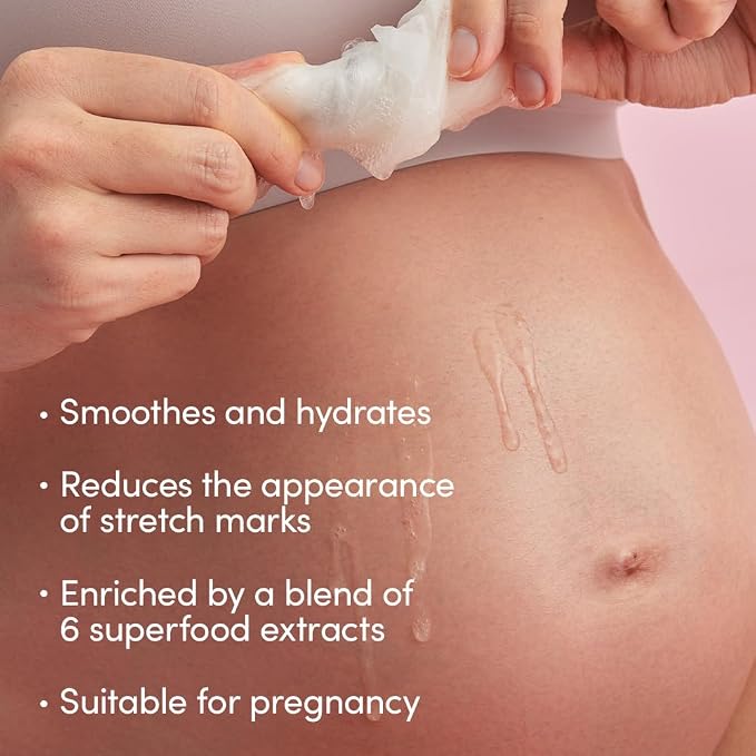 Evereden Soothing Belly Mask for Stretch Marks - One Size | 1 count | Belly Mask for Pregnancy | Clean Pregnancy Skincare | Non-toxic and Fragrance Free | Valentine Gifts for Women (Pack of 3)
