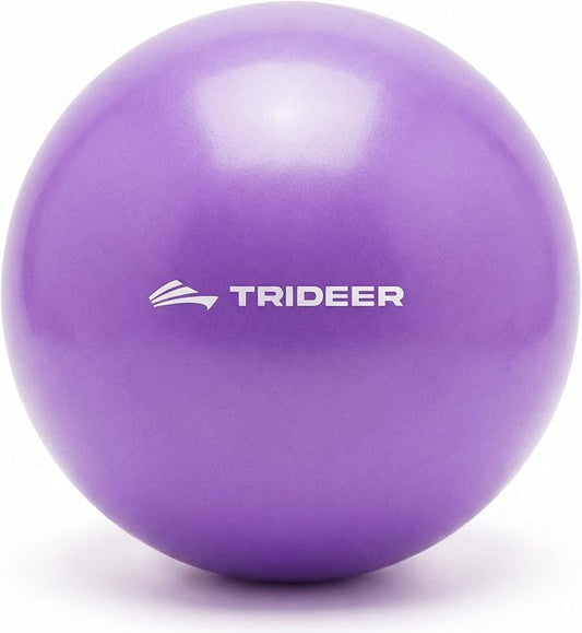 Trideer 9-Inch Pilates Ball, Small Exercise Ball for Yoga, Core Training, Physical Therapy, Balance, Stability and Stretching Pilates Equipment with Inflation Straw