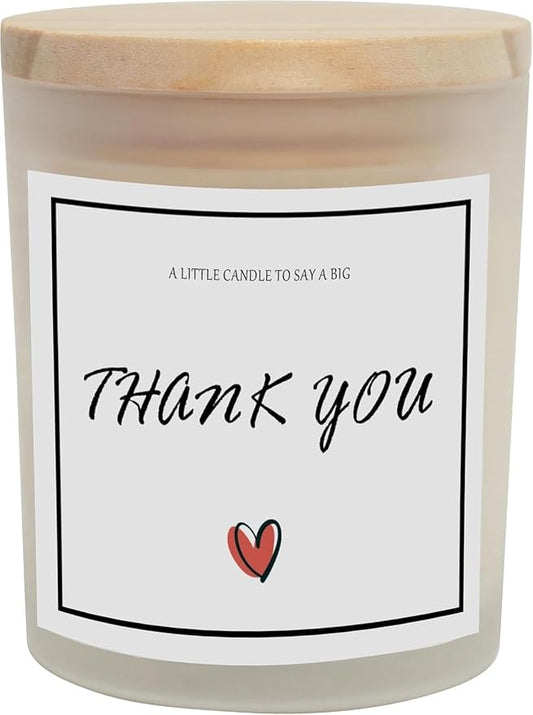 Thank You Gifts, Perfect for Moms, Dads, Friends, Sisters, Coworkers, Nurses, Principal, Mentors, Teacher Appreciation Gifts, Lavender Scented Candle, Natural Soy Wax & Natural Essential Oils
