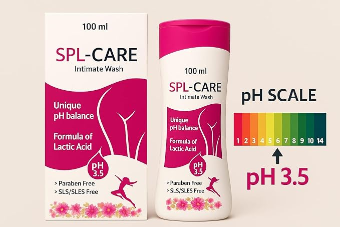 pH Balanced Intimate Wash | Gentle Daily Hygiene Cleanser | With Lactic Acid Formula | Paraben & SLS Free | 100 ml