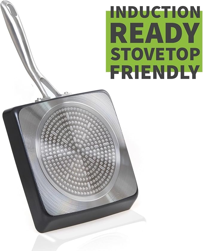 TECHEF - Onyx Collection, Nonstick Tamagoyaki Japanese Omelette Pan/Egg Pan (PFOA Free), Made in Korea