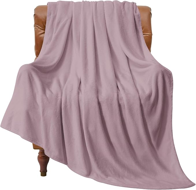 BEDELITE Fleece Blanket Soft Plush Throw for Couch Dusky Violet 50"x60" | Ultra Soft Fleece, Plush Microfiber, Lightweight Warmth, All Season Comfort, Fade Resistant, Machine Washable, Couch Sofa Bed