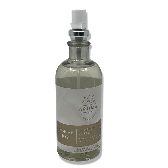 Bath & Body Works Aromatherapy Juniper & SAGE Essential Oil Mist 5.3oz (2 Pack)