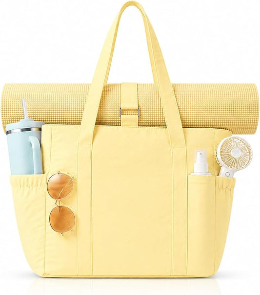 Tote Bag for Women, 26L Capacity Travel Purses Work Bag, Small Zipper Tote Bag for Travel Nurse Gym Teacher