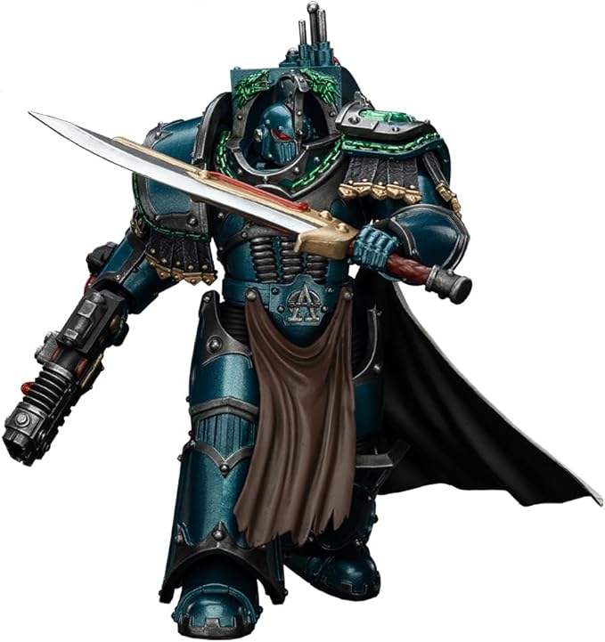 JOYTOY Warhammer 40K The Horus Heresy 1/18 Action Figure-Alpha Legion Legion Praetor in Cataphractii Terminator Armour-Collection Model Birthday Gifts