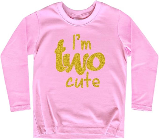 2nd Birthday Outfits for Toddler Girls im Two Cute Shirt Girl 2 Years Old Second Birthday