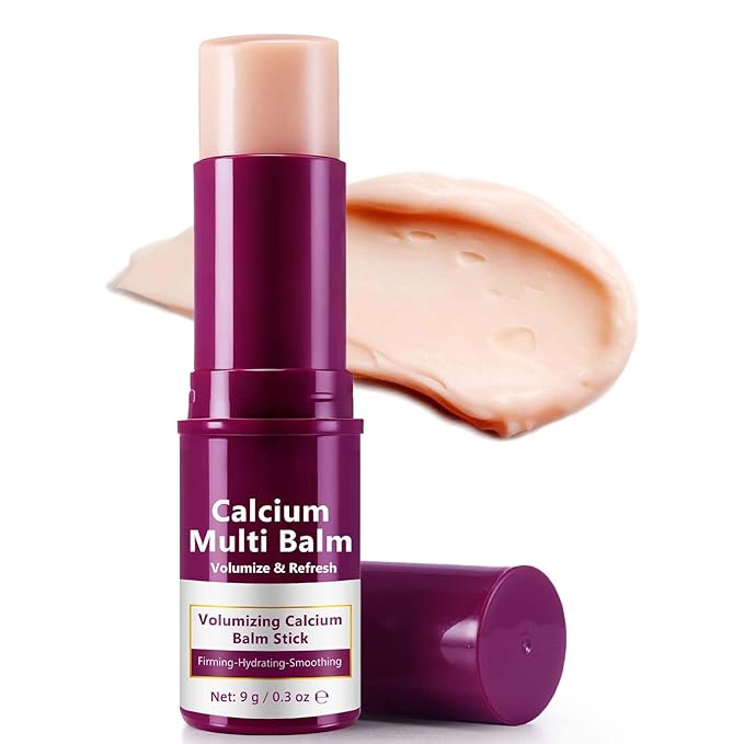 ZIXAOK Calcium Multi-Balm Stick - Hydrating & Firming Eye, Neck & Face Treatment, Korean Wrinkle Core Stick for Deep Moisture, Skin Elasticity & Smoothing, Portable Anti-Aging Balm