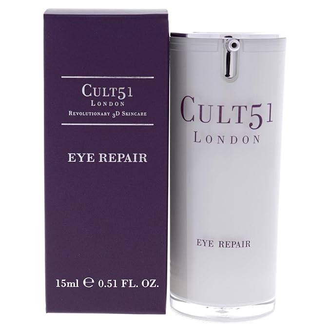 Cult51 Eye Repair Cream - Intensely Hydrating Treatment - Prevents, Reduces Signs Of Aging And Visible Wrinkles - Brightens And Hydrates Under Eye Area - Renewing Care Restores Your Skin - 0.51 Oz