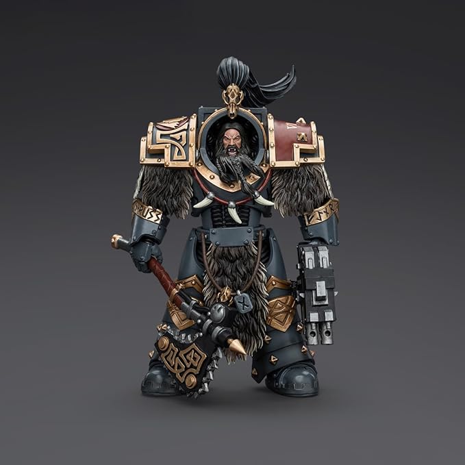 JOYTOY Warhammer 40K 1/18 Action Figure Space Wolves Varagyr Wolf Guard Squad Varagyr Terminator 1 The Horus Heresy 5.59 inch Collection Model