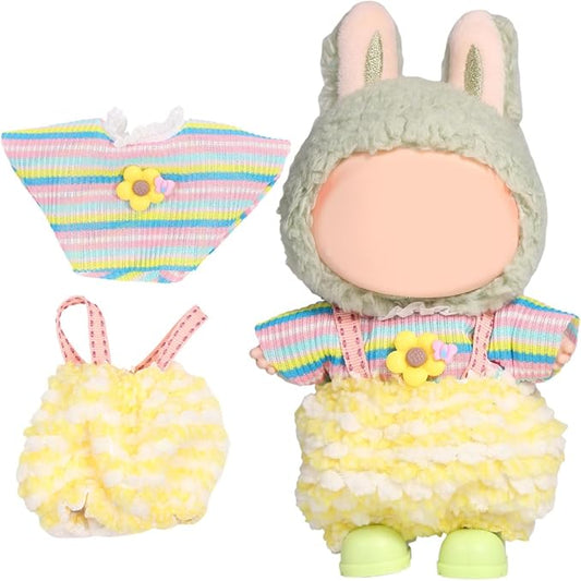 AICase for 17cm Doll Clothes/Outfit,Clothing Set for 17cm Doll,3 Piece Set Hat Clothing,Boys and Girls Stylish Adorable Clothes Accessories_06