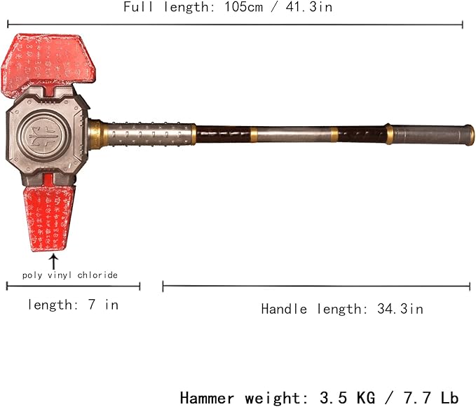 Perfect Replica of Doom Eternal Betrayer Hammer/Raider Axe/Crucible Sword,Game Cosplay Props-Fantasy Anime Sword