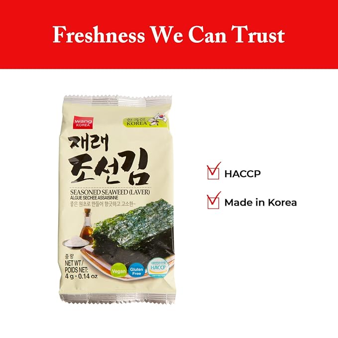 Wang Korean Snack On The Go - Seaweed Snack, Bulgogi Udon