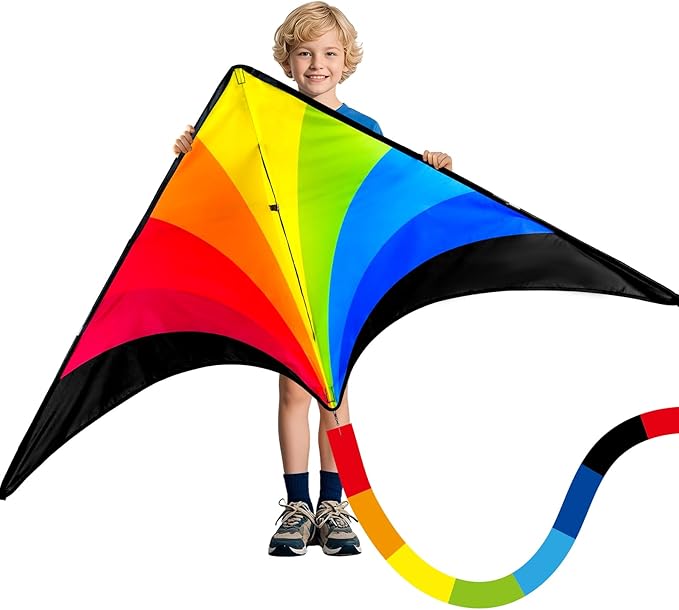 SGftre Complete Kite with Handle, Line & Accessories,Easy to Fly for Kids & Adults, Perfect for Beach, Park, Family Outdoor Activities