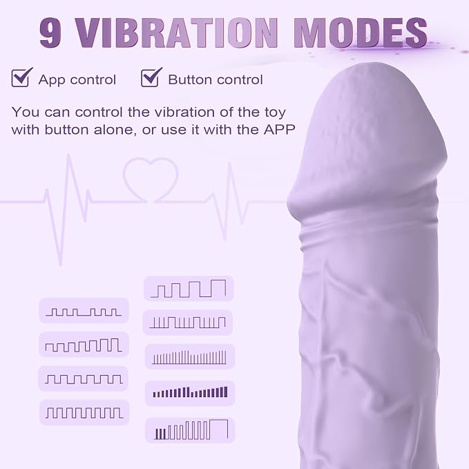 BGGOOD Adult Toys App Control Vibrators - 7.1 Inch Realistic Silicone Dildos with 9 Vibrations - Clitoris G Spot Dildo Vibrator Wand - Female Sex Toys for Women