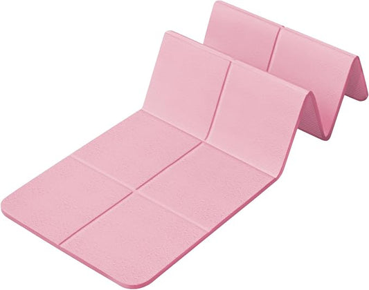Foldable Yoga Mat for Travel 72"x 32"x 0.32"Inch, 8mm Thick Folding Exercise Mat, Outdoor Non-slip Pilates Mat for Women & Men, Wide Yoga Mat Packable for Workout and Fitness