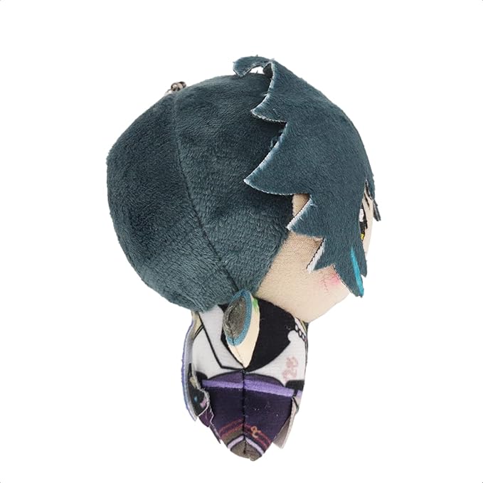 KOOLIYA Small Size Genshin Impact Figure Plush Doll - Xiao (4 inch), Keychain Anime Figure Soft Stuffed Gift for Game Fans (Xiao)