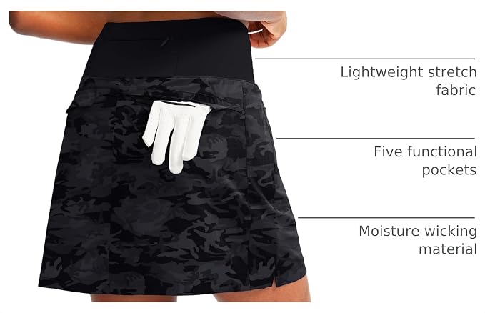 G Gradual Golf Skorts Skirts for Women with 5 Pockets Women's High Waisted Lightweight Athletic Skirt for Tennis Running