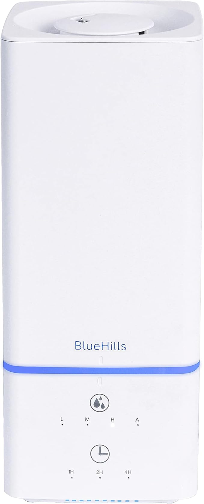 BlueHills 2000 ML Essential Oil Diffuser Humidifier Combo Square White Aroma Diffuser for Large Room Home 2 Liter Extra Large Capacity Long Run High Mist Huge Area Modern Design 2L - Solid White H201