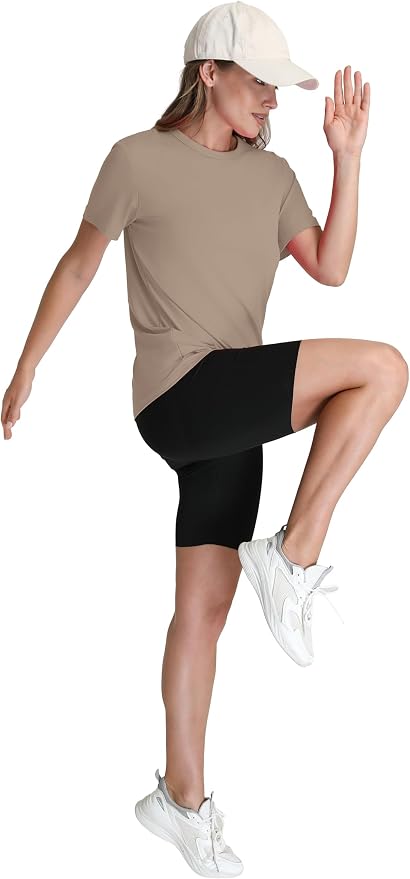 OFEEFAN Workout Tops for Women UPF 50+ Breathable Quick Dry Loose Fit T Shirt Outdoor Yoga Running Hiking Gym Tee Top