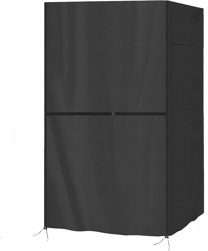 Outdoor Sauna Cover, Heavy Duty Waterproof Sauna's Cover for Dynamic Barcelona Wood Infrared Home Sauna,(Black) (60''Lx41''Wx77''H)