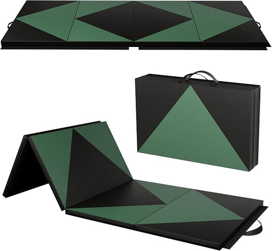 Polar Aurora 4'x10'x2 Thick Folding Gymnastics Exercise Mat Aerobics Stretching Yoga Mats