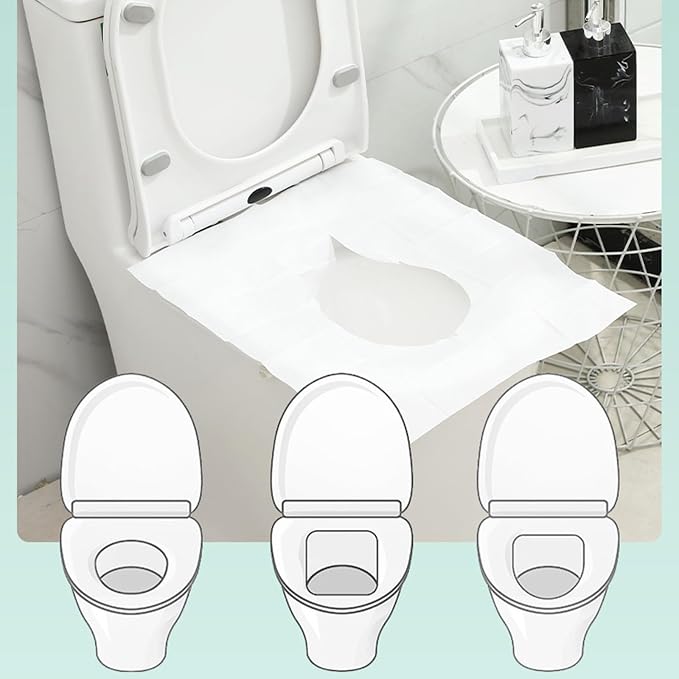10PcsToilet Seat Covers Disposables Flushable Travel Disposables Toilet Seat Covers for Kids Potty Training Camping