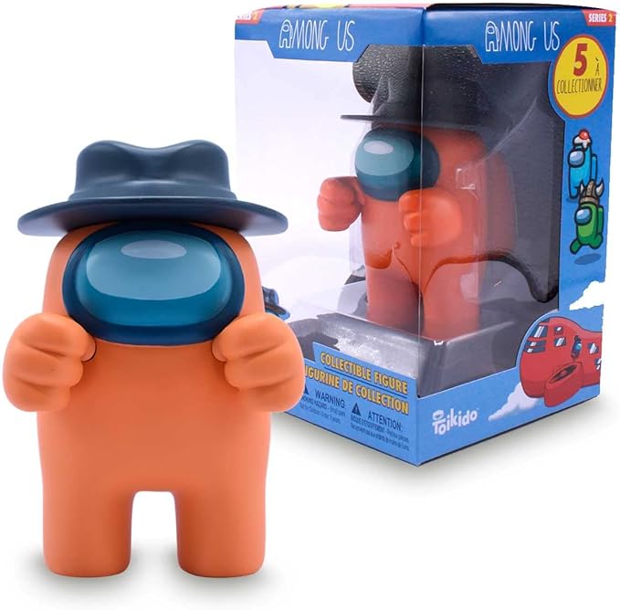 Among Us Series 2 7″ Orange Crewmate with Hat – Official Just Toys Collectible Figure