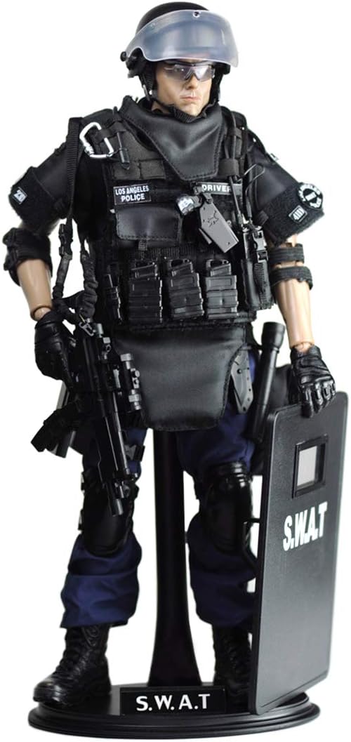 12inch Soldier Action Figure Model, 1/6 Scale Realistic Army Military Police Soldier Model Set with Accessories Collection Toys