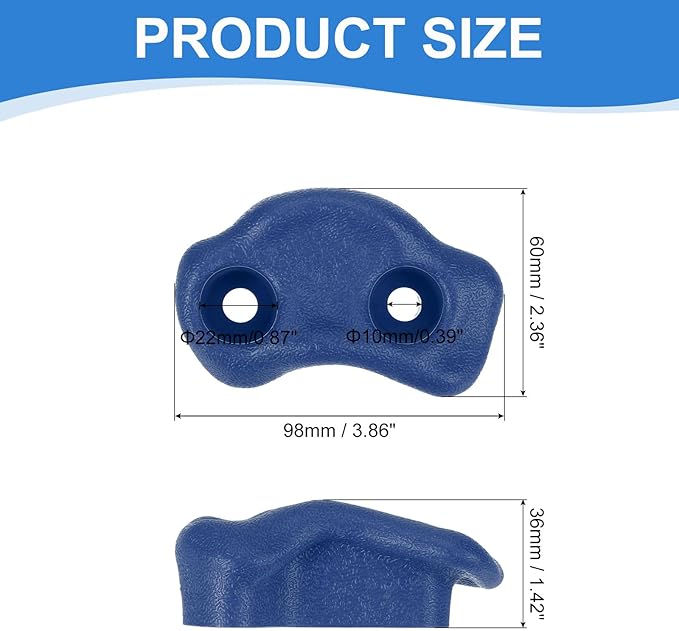 PATIKIL Climbing Rock Wall Grips Play Set Climber Attachments with Double Hole for Playground Accessory Indoor Outdoor