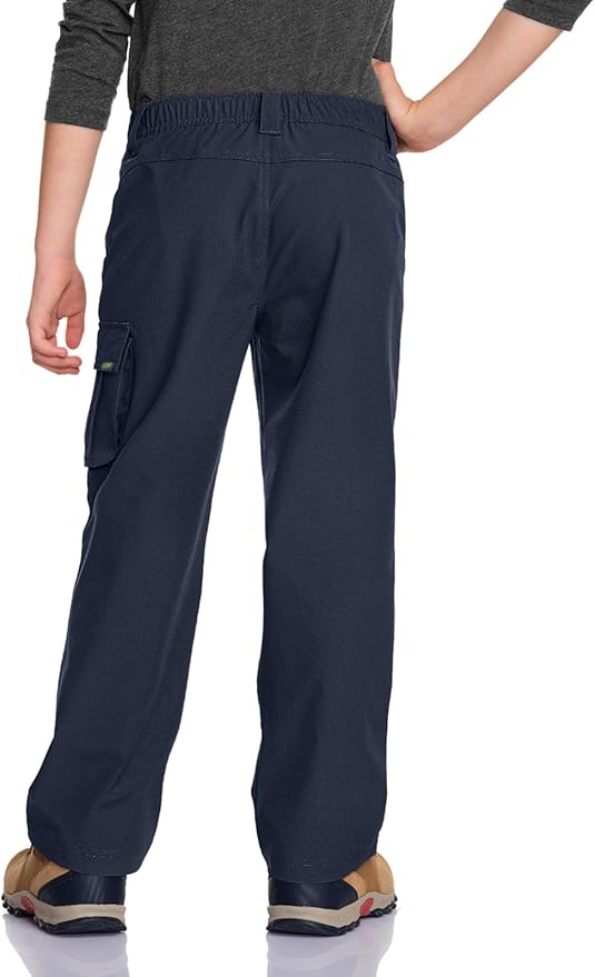 CQR Kids Boy’s Hiking Cargo Pants, Water Resistant UPF 50+ Quick Dry Youth Casual Outdoor Climbing Camping Trousers