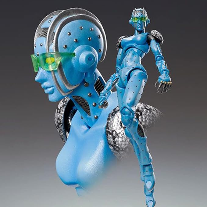 Stone Free Action Figure Movable Anime Figures 5.9" JJBA Super Action Statue Cujoh Jolyne Figurine Models Desktop Decoration Collections