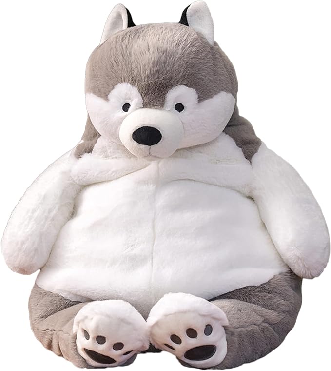 Husky Weighted Stuffed Animals, 17" 3.5 lbs Weighted Husky Dog Plush Toy Large Weighted Plush Animal Pillow Gifts for Boys and Girls