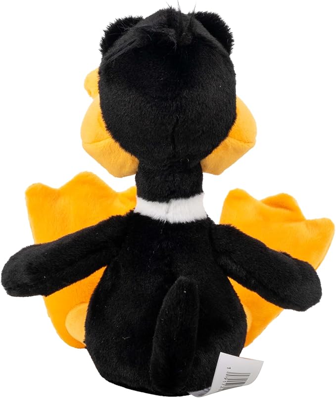 Jazwares Warner Bros. Discovery Looney Tunes, 8-Inch Daffy Duck Plush - Super-Soft and Huggable Plush Toy - Official Licensed Plush - for All Ages