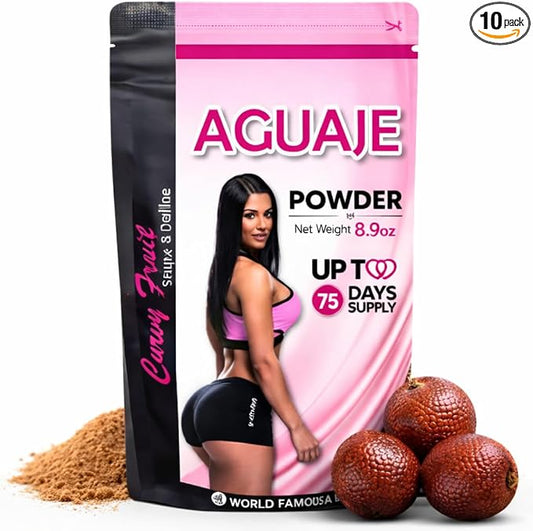 Aguaje Powder – Natural Curves, Booty & Hip Support for Women – Premium Peruvian Superfruit – 8.9 oz (75 Days Supply)