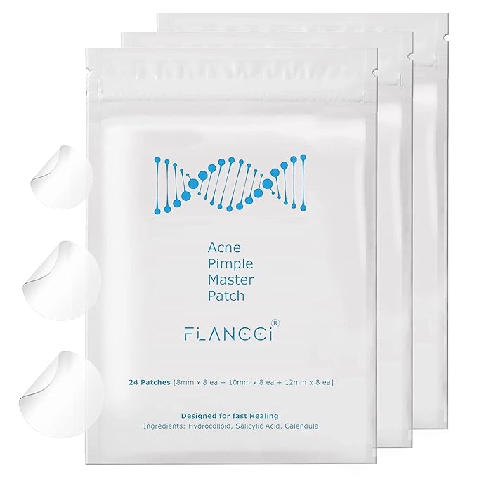 Pimple Patch Acne Patches Facial Skin Care Products, Blackhead Remover Skincare, Pimple Patch for Face and Hydrocolloid Acne Treatment Patch Salicylic Acid, Acne Spot Treatment (72 Count (Pack of 3))