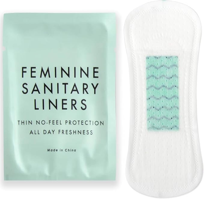 100 Pack Bulk Panty Liners for Homeless, Hospitals | Long Panty Liners for Postpartum, Incontinence, Menstruation Bulk Individually Wrapped Liners for Women