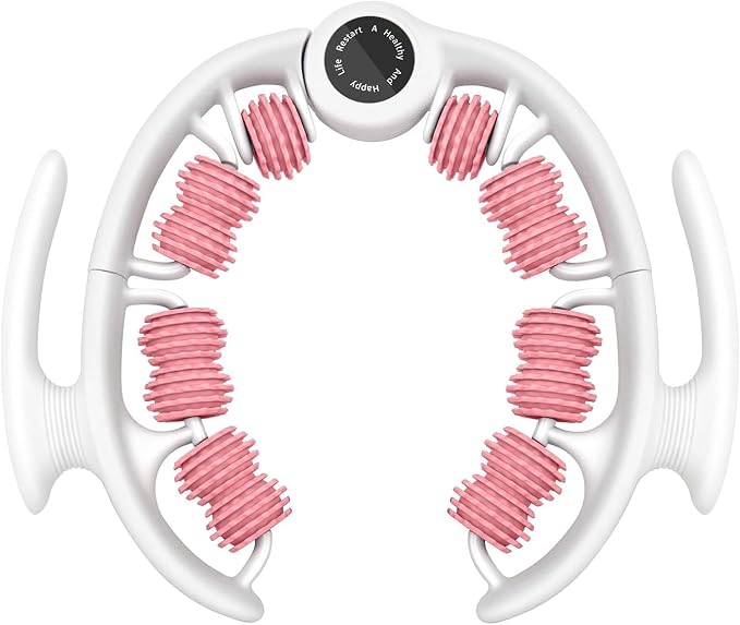 CAILENIFDC Anti Cellulite Massager Roller Lymphatic Drainage Tool Pink | Deep Tissue Pain Relief,Detachable into three small massagers for Thigh, Leg, Waist,Back