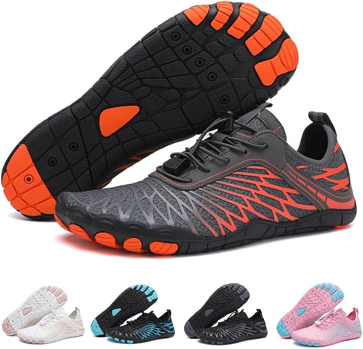 ELETON Barefoot Shoes Women Men Footwear, Wide Toe Box Hiking Zero Drop Non-Slip Quick-Dry River Boat Pool Beach Water Shoes, Lightweight Swimming Running Walking Sneakers Unisex