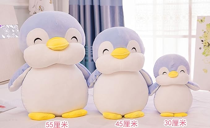 21.6 Inch Plush Penguin Stuffed Animal Hugging Pillow with Smile Face - Cuddly Penguin Plushie Toy for Kids and Lovers