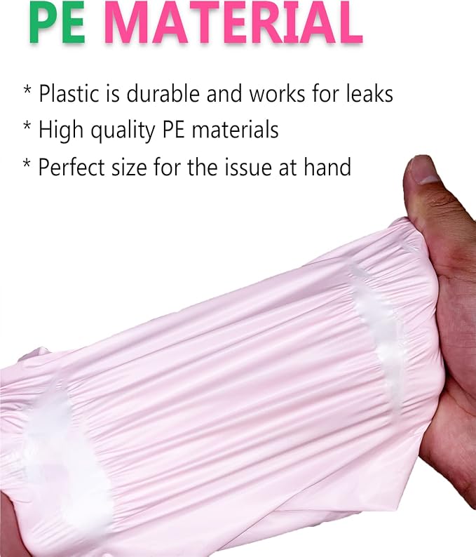 Sanitary Napkin Disposal Bags - Block Odors, Great Adhesion, Feminine Hygiene Disposal Bags for Tampons and Pads Pink 100Pcs