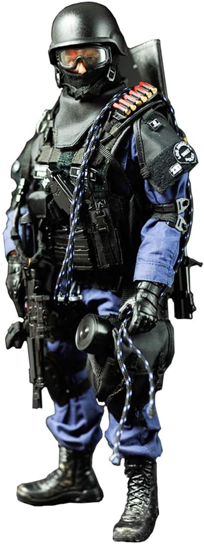 12inch Soldier Action Figure Model, 1/6 Scale Realistic Army Military Police Soldier Model Set with Accessories Collection Toys