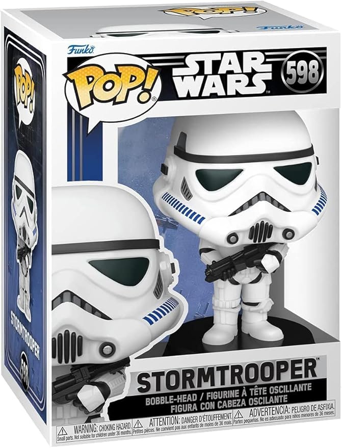 POP Star Wars: New Classics - Stormtrooper Funko Vinyl Figure (Bundled with Compatible Box Protector Case), Multicolor, 3.75 inches