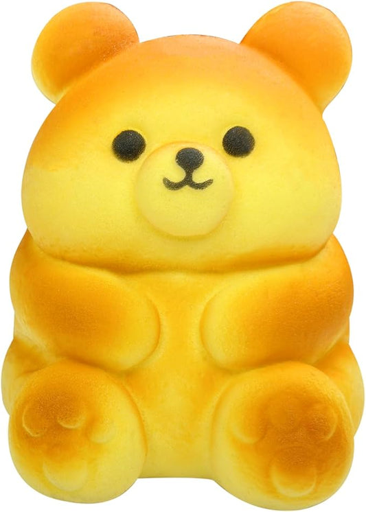 Cute Bear Squishies Toy Super Soft Slow Rising Animal Bears Bread Birthday Gift for Kids,Kawaii Stress Relief Squeeze Toy (Cute Bear Bread)